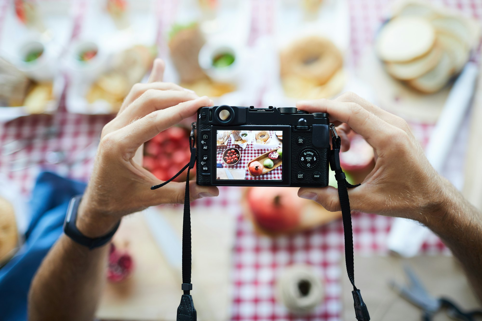 Unrecognizable Photographer Holding Digital Camera